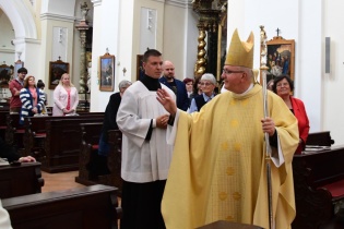 Litoměřický biskup Jan Baxant požehnal letošnímu roku oslav.