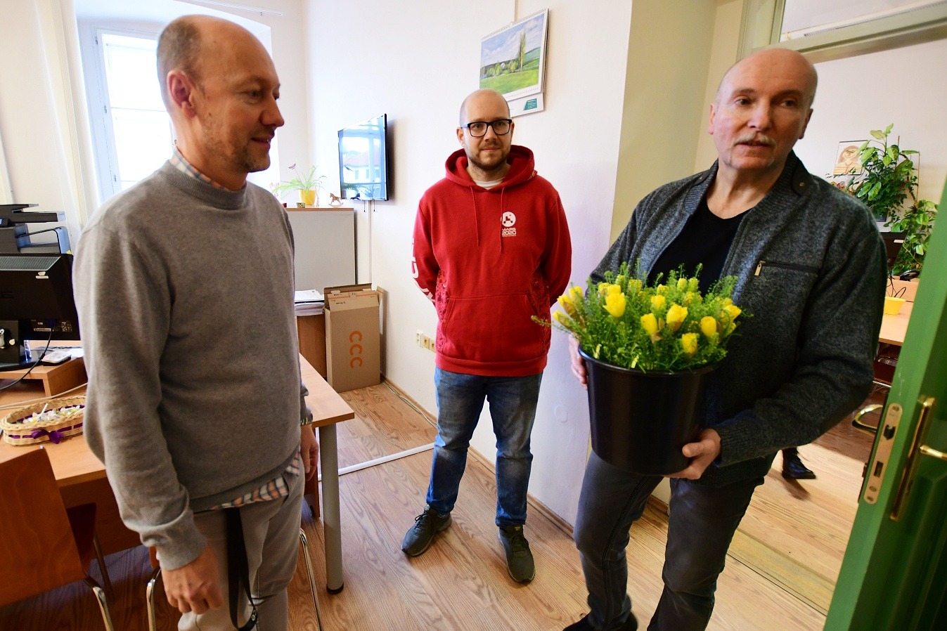 květiny na úřadě