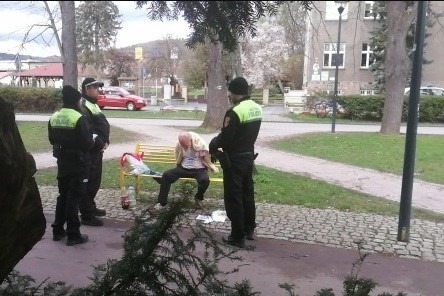 Zásah strážníků v parku