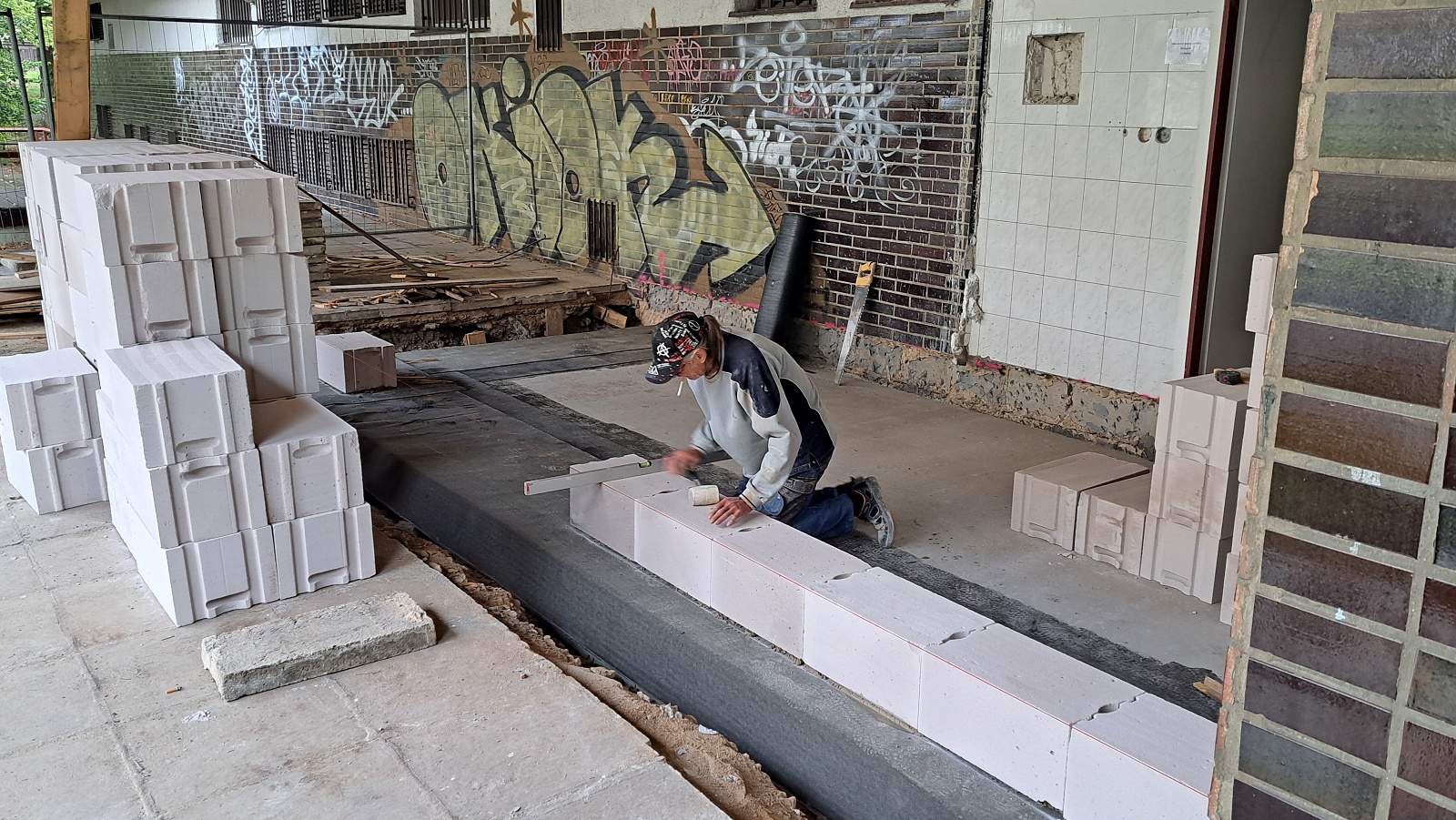 rekonstrukce v jídelně