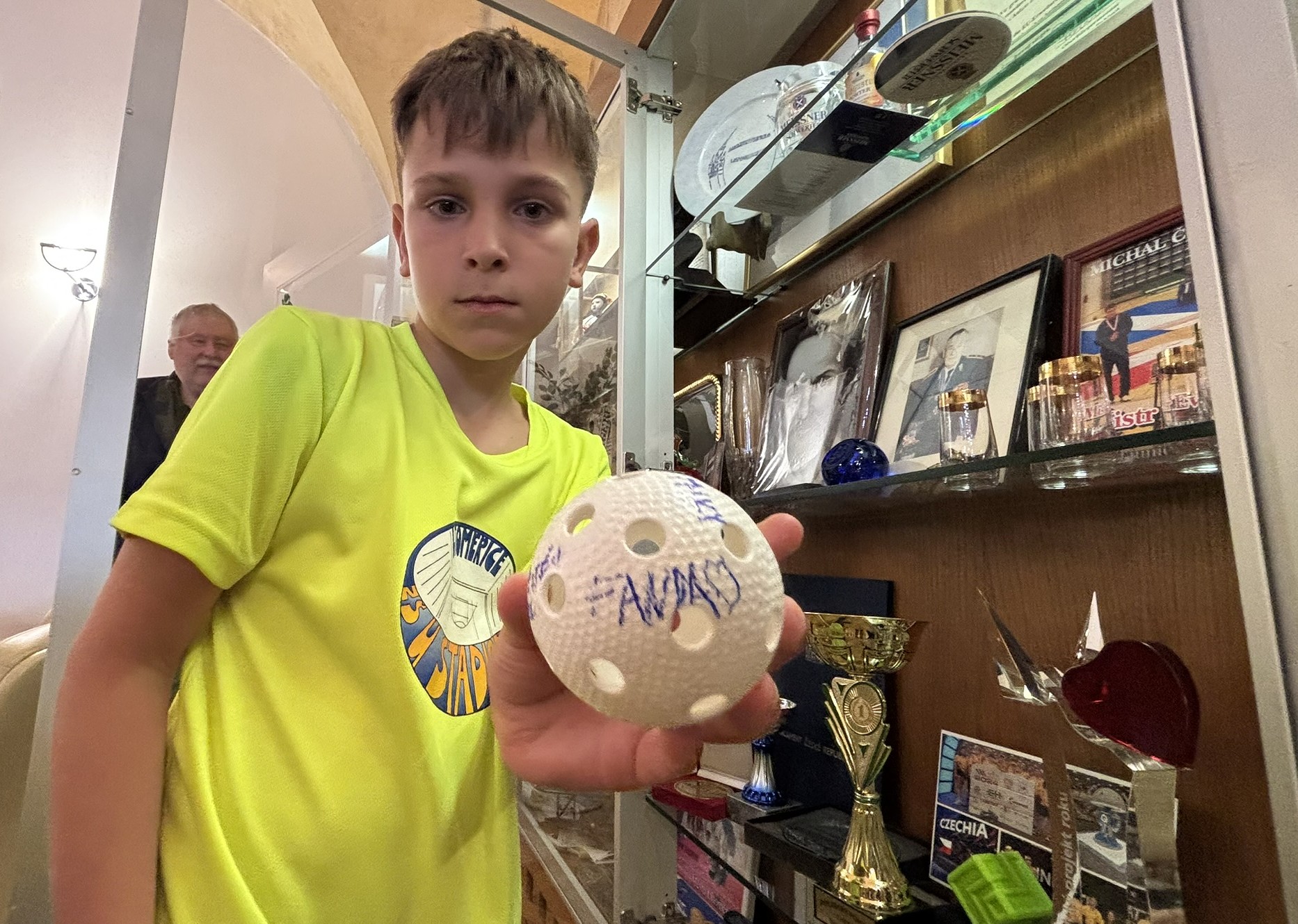 Florbalisté u starosty