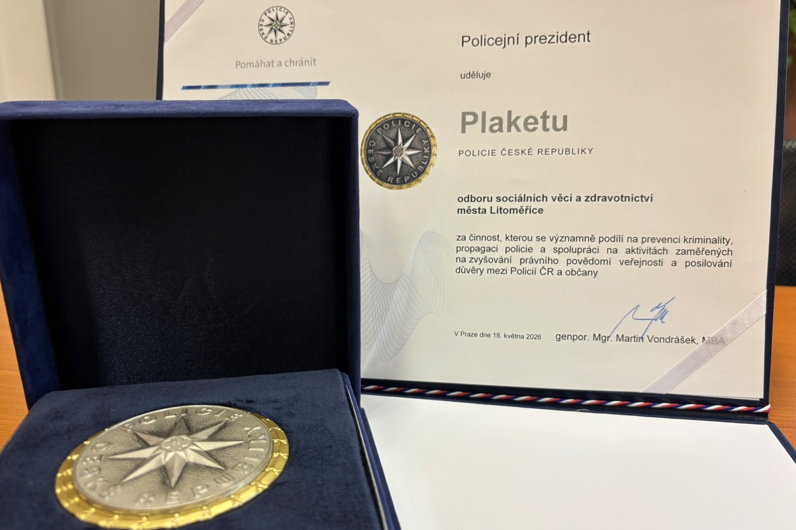 ocenění od policie