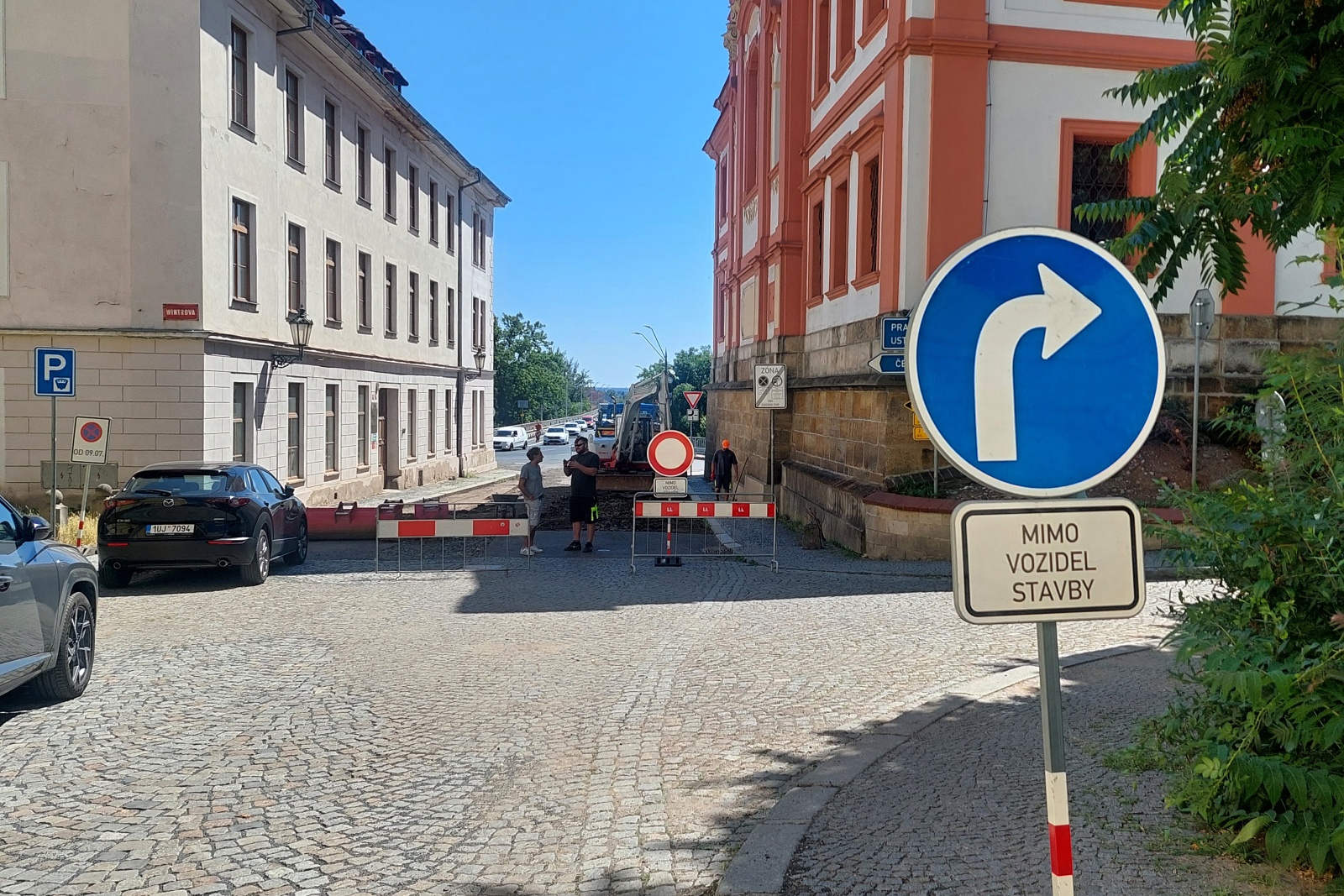 uzavírka v mostecké