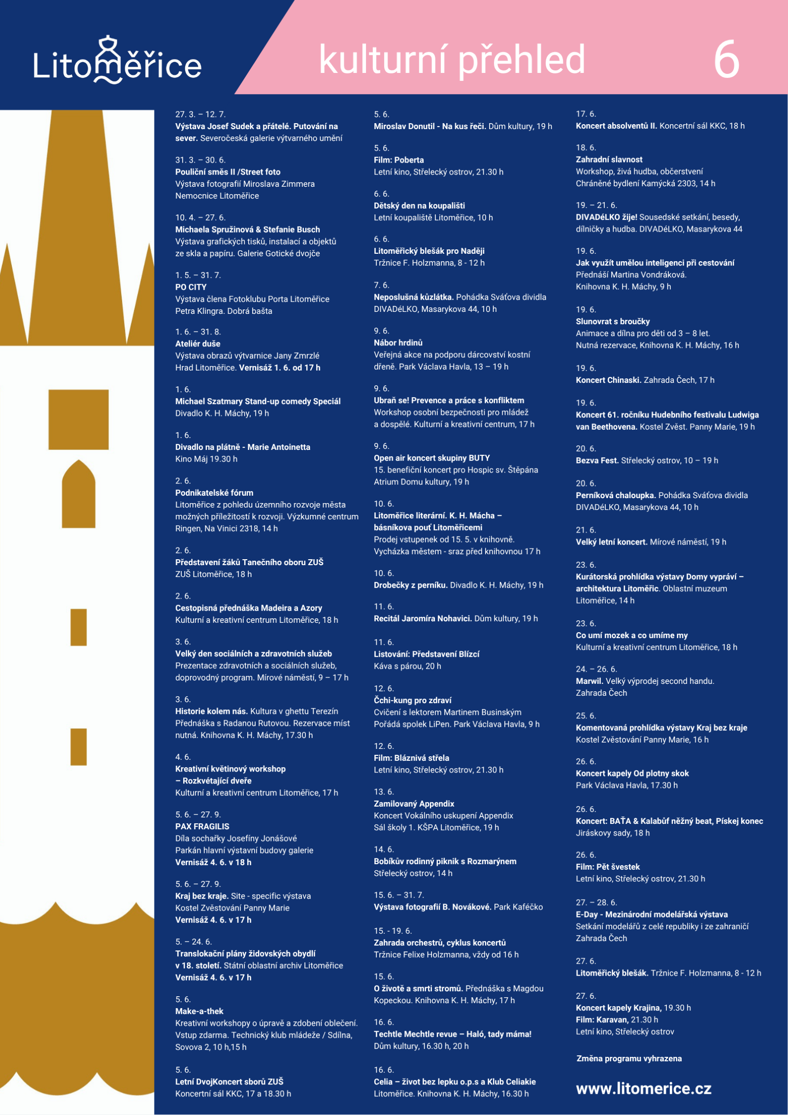 Kulturní program - červen 2026