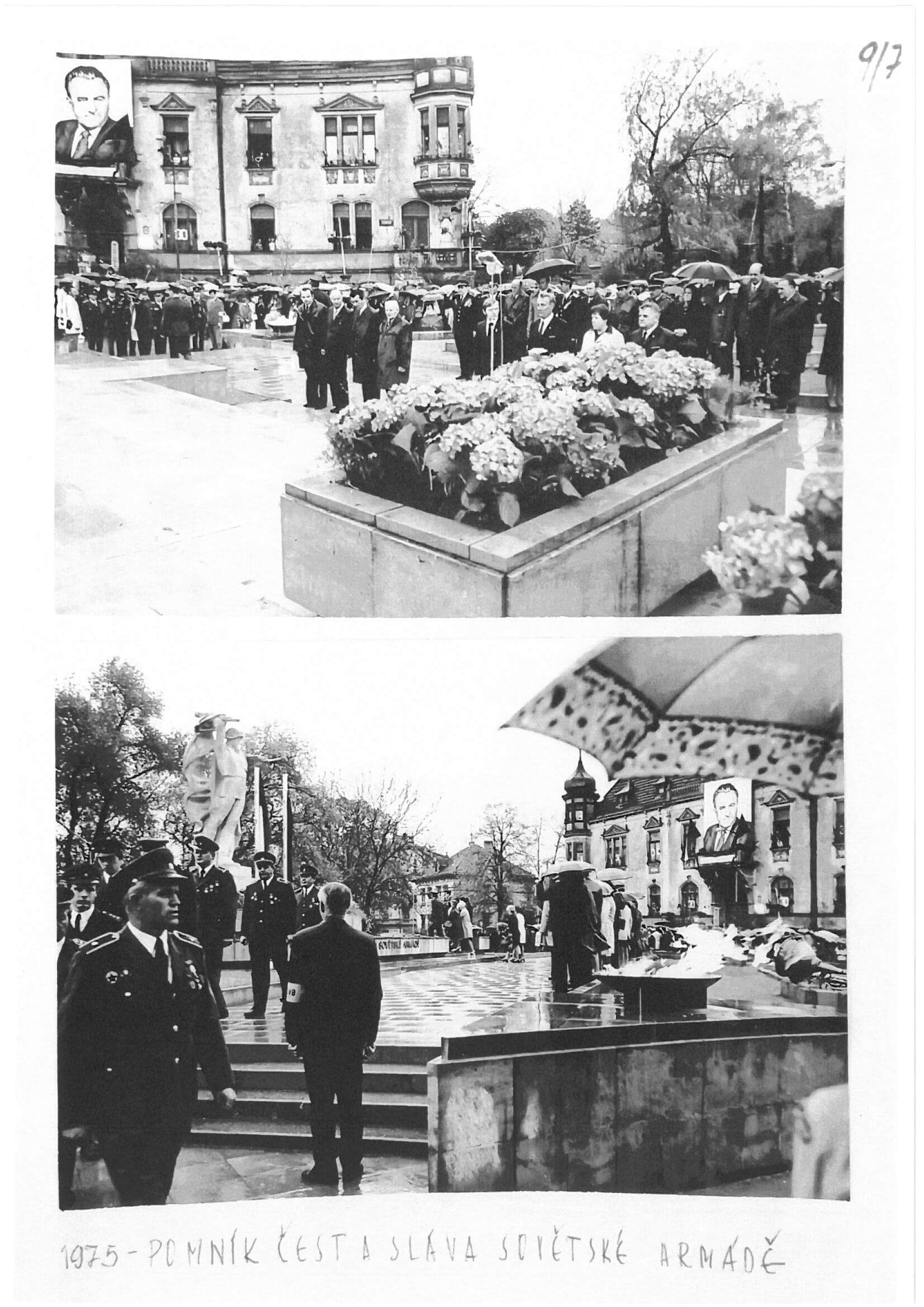 Obr. 7 – odhalení celkově již čtvrtého pomníku na tomto místě 3. 5. 1975.