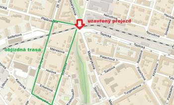 Závada na koleji uzavře na jeden den přejezd v Masarykově ulici