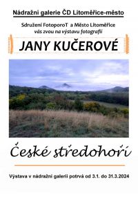 Jana Kučerová - pozvánka, plakátek gČD Ltm 2024